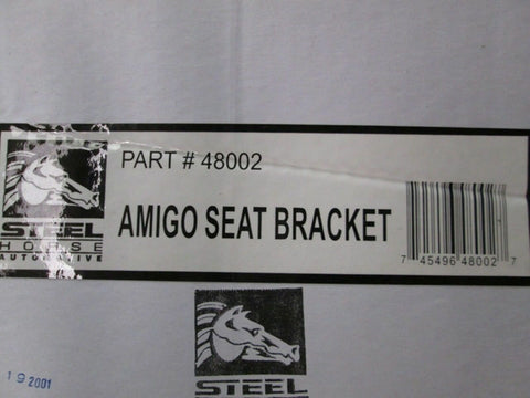 New Steel Horse Automotive 48002 Seat Mount Brackets Adapters Fits 89-94 Isuzu Amigo